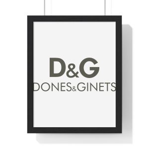 Poster enmarcado vertical - Negro - Dones & Ginets