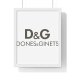 Poster enmarcado vertical - Blanco - Dones & Ginets