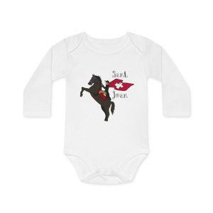 Body bebe manga larga organico - Blanco - Camiseta Sant Joan
