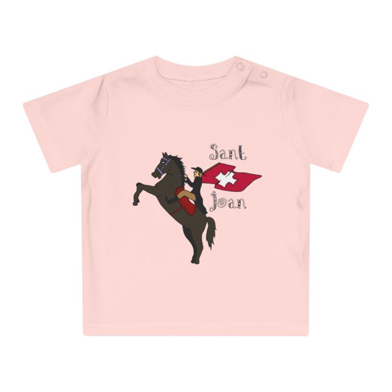 Camiseta de bebe - Rosa empolvado - Camiseta Sant Joan