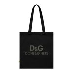 Bolsa de algodon organico - Negro - Dones & Ginets Bolsa de algodon organico - Negro - Dones & Ginets