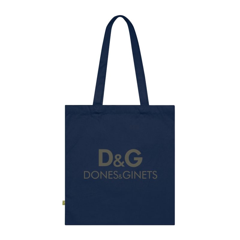 Bolsa de algodon organico - Azul marino frances - Dones & Ginets
