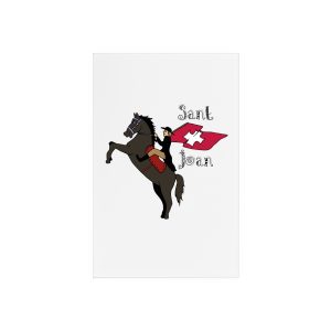 Cartel de metacrilato con soporte - Camiseta Sant Joan
