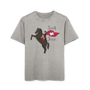Camiseta oversize lavado acido - Gris asfalto - Camiseta Sant Joan