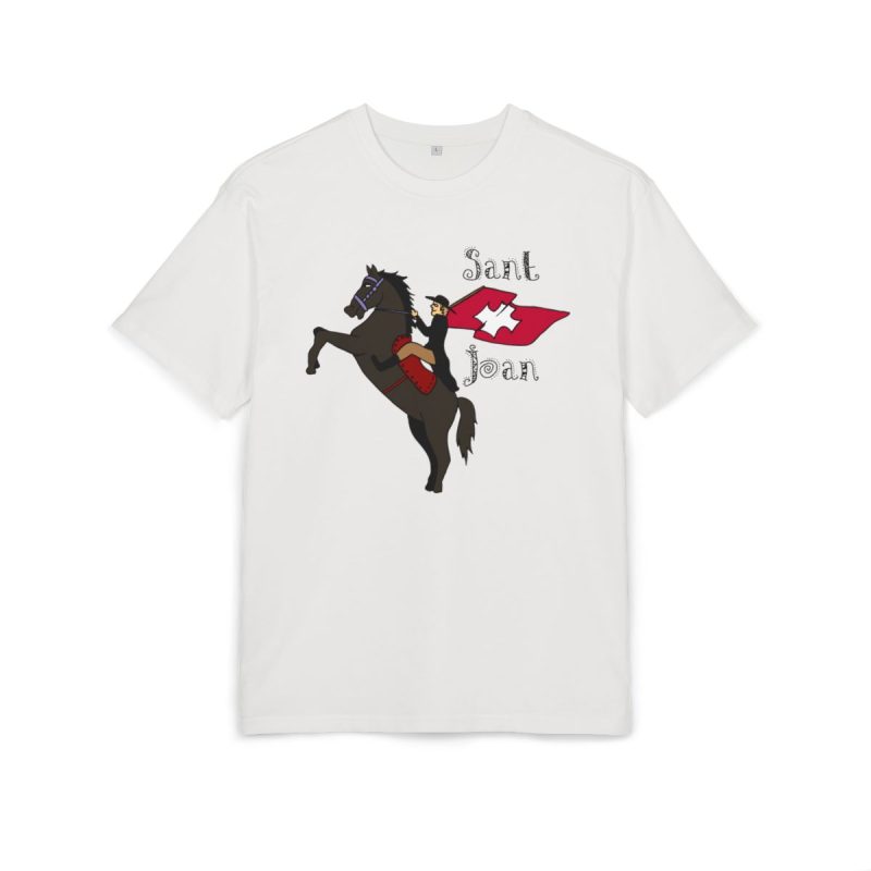 Camiseta oversize gruesa - Blanco puro - Camiseta Sant Joan