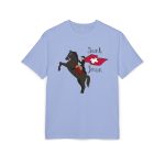 Camiseta oversize gruesa - Azul violeta - Camiseta Sant Joan