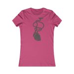 Camiseta mujer Favorite - Frambuesa - Cervell + cor = bandera de Ciutadella