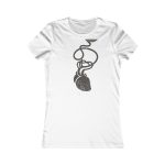 Camiseta mujer Favorite - Blanco - Cervell + cor = bandera de Ciutadella