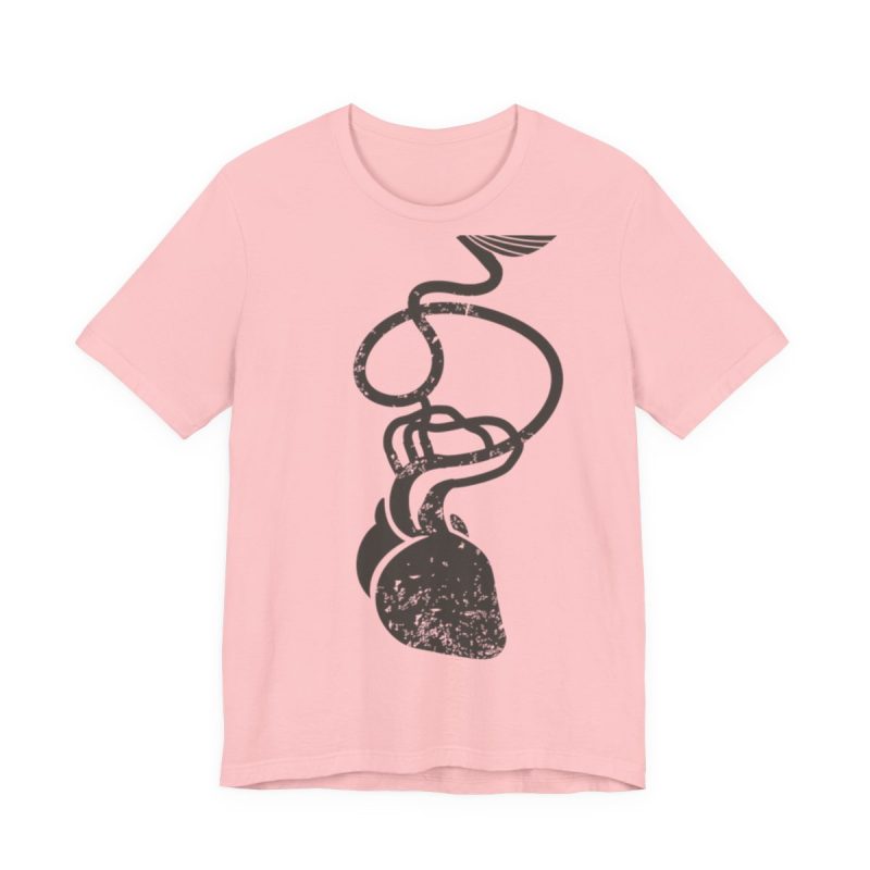 Camiseta jersey manga corta - Rosa - Cervell + cor = bandera de Ciutadella