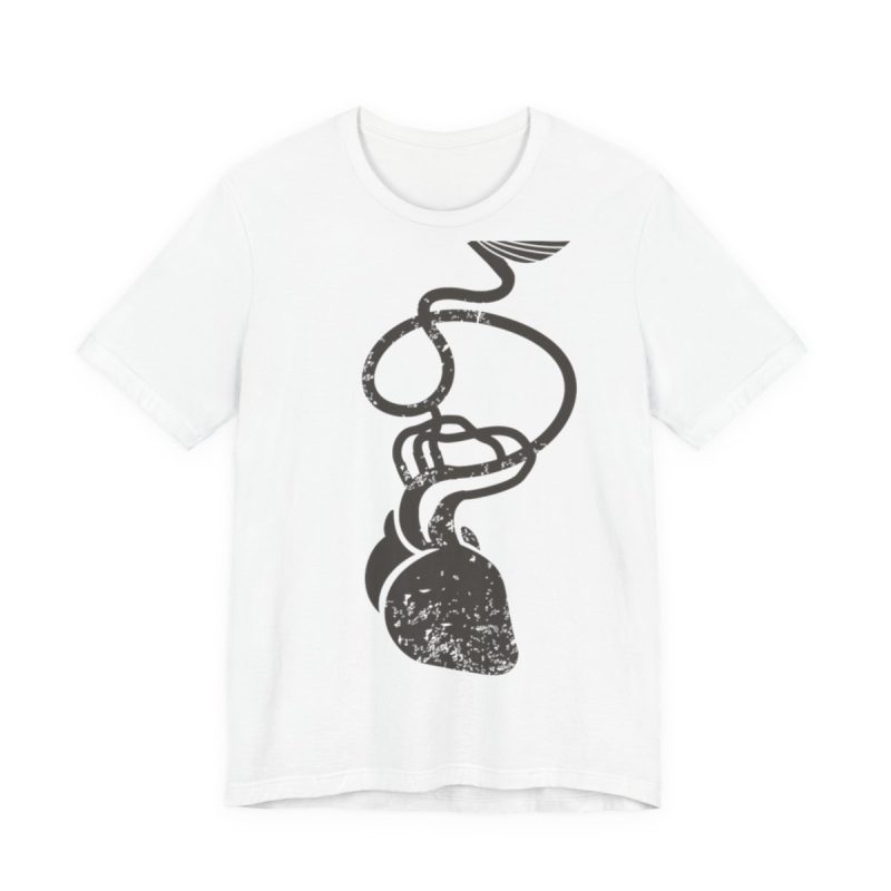 Camiseta jersey manga corta - Blanco - Cervell + cor = bandera de Ciutadella