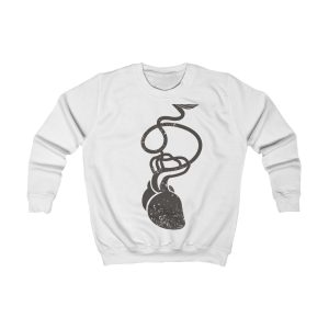 Sudadera infantil - Blanco artico - Cervell + cor = bandera de Ciutadella
