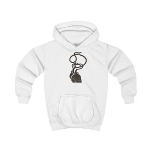 Sudadera con capucha infantil - Blanco artico - Cervell + cor = bandera de Ciutadella