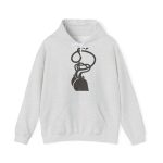 Sudadera con capucha - Gris ceniza - Cervell + cor = bandera de Ciutadella Sudadera con capucha - Gris ceniza - Cervell + cor = bandera de Ciutadella
