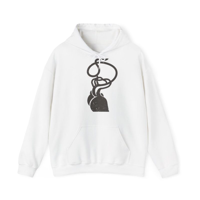 Sudadera con capucha - Blanco - Cervell + cor = bandera de Ciutadella
