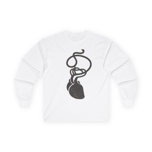 Camiseta manga larga - Blanco - Cervell + cor = bandera de Ciutadella