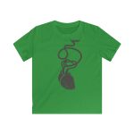 Camiseta infantil Softstyle - Verde irlandes - Cervell + cor = bandera de Ciutadella Camiseta infantil Softstyle - Verde irlandes - Cervell + cor = bandera de Ciutadella