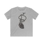 Camiseta infantil Softstyle - Gris deportivo - Cervell + cor = bandera de Ciutadella Camiseta infantil Softstyle - Gris deportivo - Cervell + cor = bandera de Ciutadella