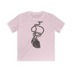 Camiseta infantil Softstyle - Rosa claro - Cervell + cor = bandera de Ciutadella Camiseta infantil Softstyle - Rosa claro - Cervell + cor = bandera de Ciutadella