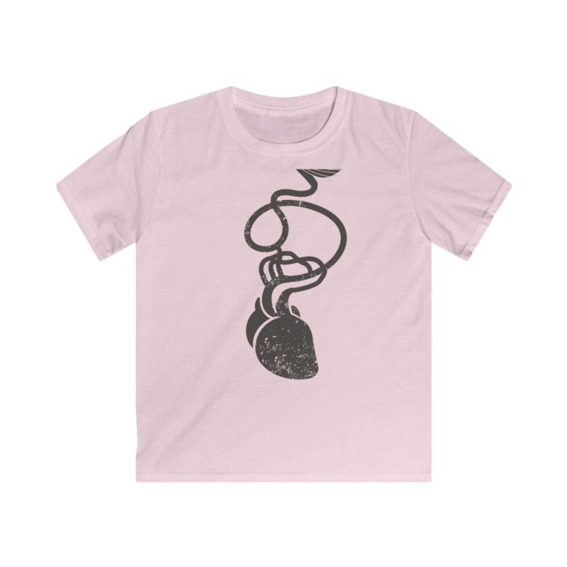 Camiseta infantil Softstyle - Rosa claro - Cervell + cor = bandera de Ciutadella