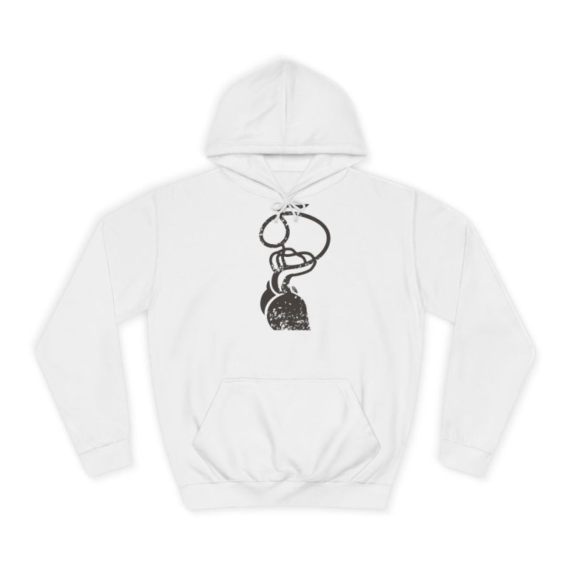 Sudadera universitaria - Blanco artico - Cervell + cor = bandera de Ciutadella Sudadera universitaria - Blanco artico - Cervell + cor = bandera de Ciutadella