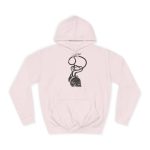 Sudadera universitaria - Rosa bebe - Cervell + cor = bandera de Ciutadella Sudadera universitaria - Rosa bebe - Cervell + cor = bandera de Ciutadella