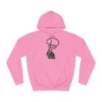 Sudadera universitaria - Rosa algodon de azucar - Cervell + cor = bandera de Ciutadella Sudadera universitaria - Rosa algodon de azucar - Cervell + cor = bandera de Ciutadella