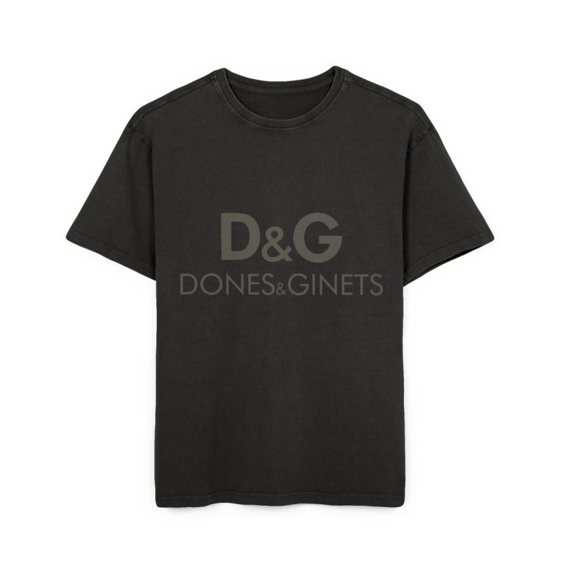 Camiseta oversize lavado acido - Negro - Dones & Ginets