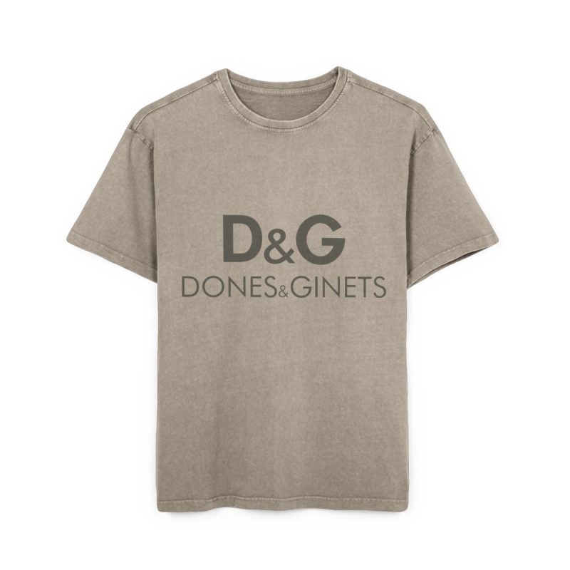 Camiseta oversize lavado acido - Caqui oscuro - Dones & Ginets
