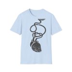 Camiseta Softstyle - Azul claro - Cervell + cor = bandera de Ciutadella Camiseta Softstyle - Azul claro - Cervell + cor = bandera de Ciutadella