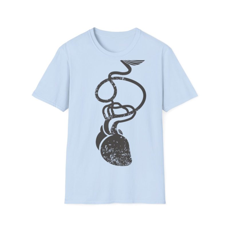 Camiseta Softstyle - Azul claro - Cervell + cor = bandera de Ciutadella Camiseta Softstyle - Azul claro - Cervell + cor = bandera de Ciutadella