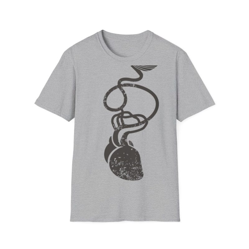 Camiseta Softstyle - Gris deportivo - Cervell + cor = bandera de Ciutadella