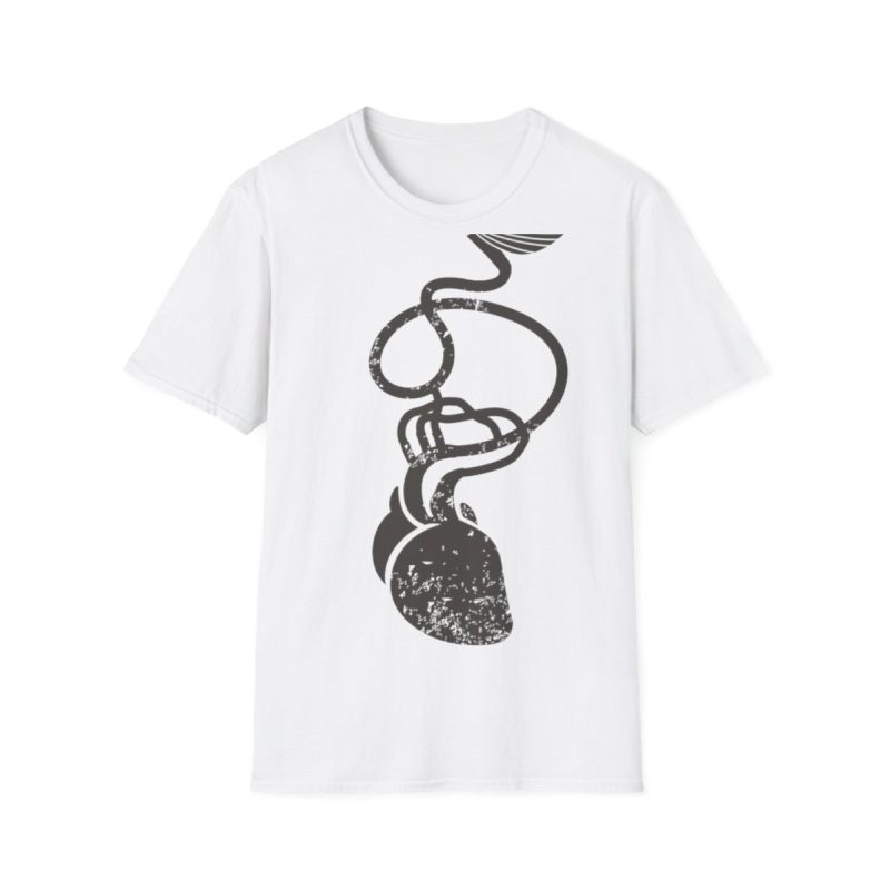 Camiseta Softstyle - Blanco - Cervell + cor = bandera de Ciutadella