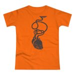Camiseta mujer punto liso - Naranja - Cervell + cor = bandera de Ciutadella