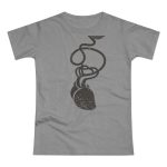 Camiseta mujer punto liso - Gris deportivo jaspeado - Cervell + cor = bandera de Ciutadella