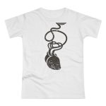 Camiseta mujer punto liso - Blanco - Cervell + cor = bandera de Ciutadella