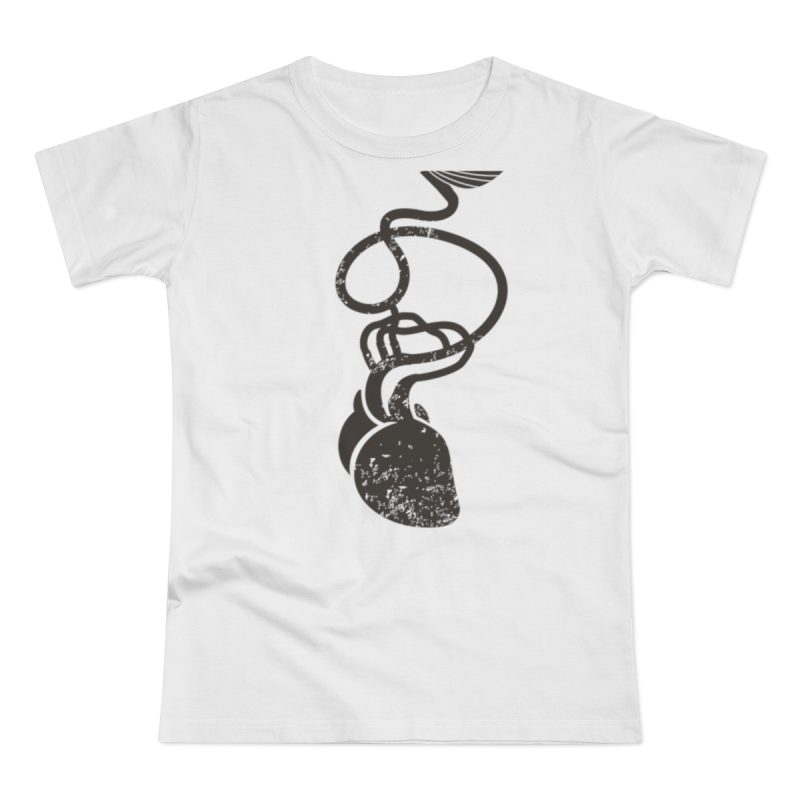 Camiseta mujer punto liso - Blanco - Cervell + cor = bandera de Ciutadella