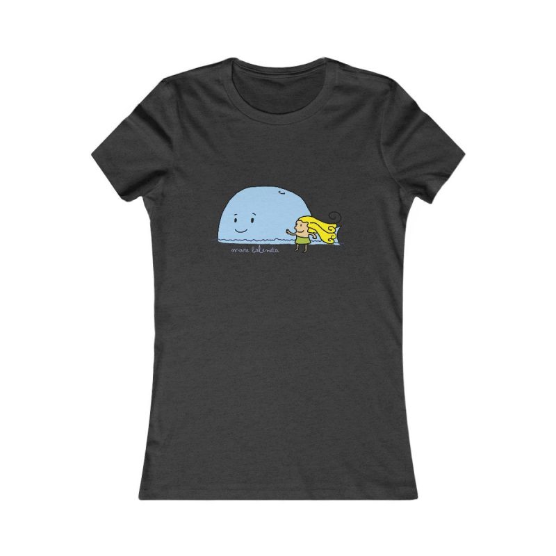 Camiseta mujer Favorite - Gris antracita jaspeado - Camiseta «mare baleneta»