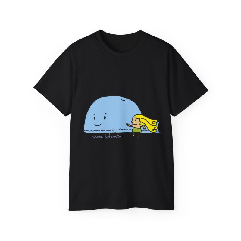 Camiseta ultra algodon - Negro - Camiseta «mare baleneta»