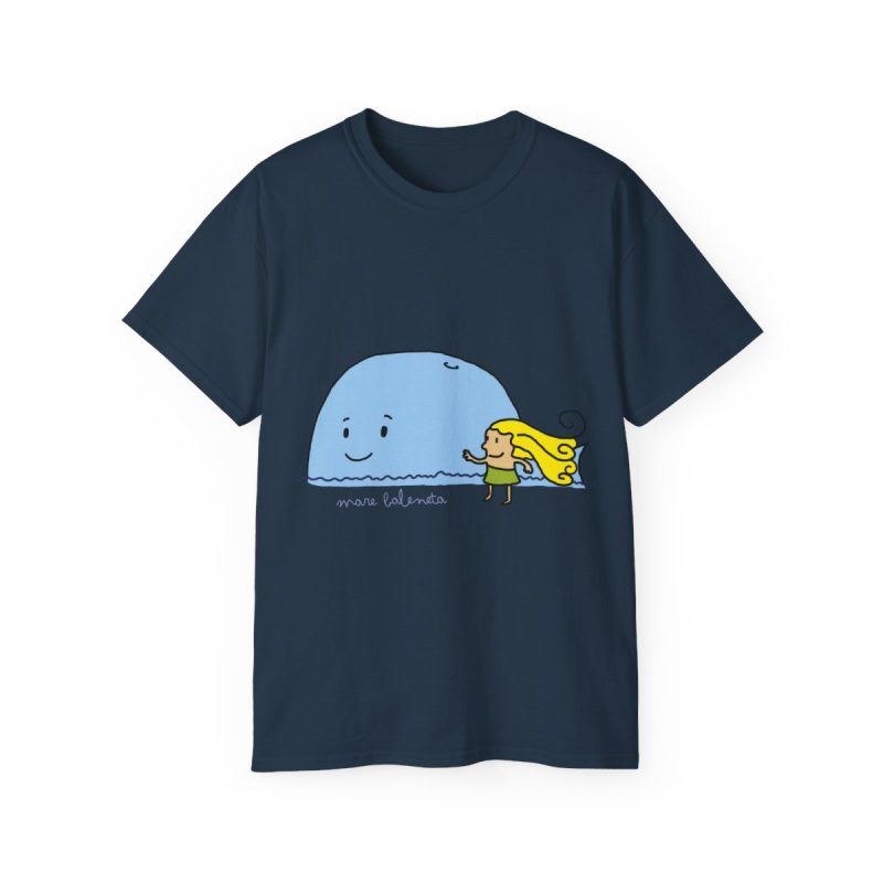 Camiseta ultra algodon - Azul crepusculo - Camiseta «mare baleneta»