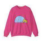 Sudadera cuello redondo - Fucsia intenso - Camiseta «mare baleneta» Sudadera cuello redondo - Fucsia intenso - Camiseta «mare baleneta»