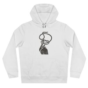 Sudadera con capucha King - Blanco - Cervell + cor = bandera de Ciutadella