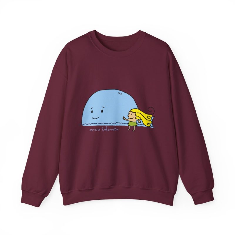 Sudadera cuello redondo - Granate - Camiseta «mare baleneta»