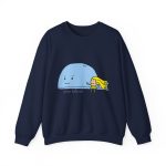 Sudadera cuello redondo - Azul marino - Camiseta «mare baleneta» Sudadera cuello redondo - Azul marino - Camiseta «mare baleneta»
