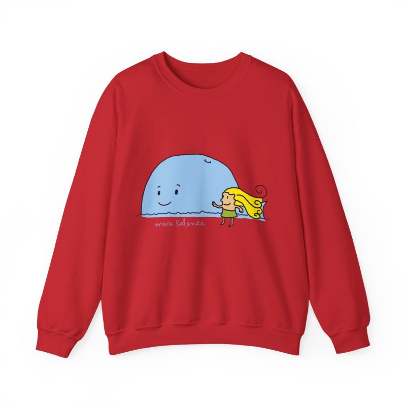 Sudadera cuello redondo - Rojo - Camiseta «mare baleneta»