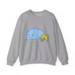 Sudadera cuello redondo - Gris deportivo - Camiseta «mare baleneta» Sudadera cuello redondo - Gris deportivo - Camiseta «mare baleneta»