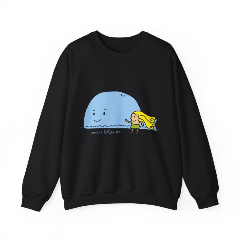 Sudadera cuello redondo - Negro - Camiseta «mare baleneta»