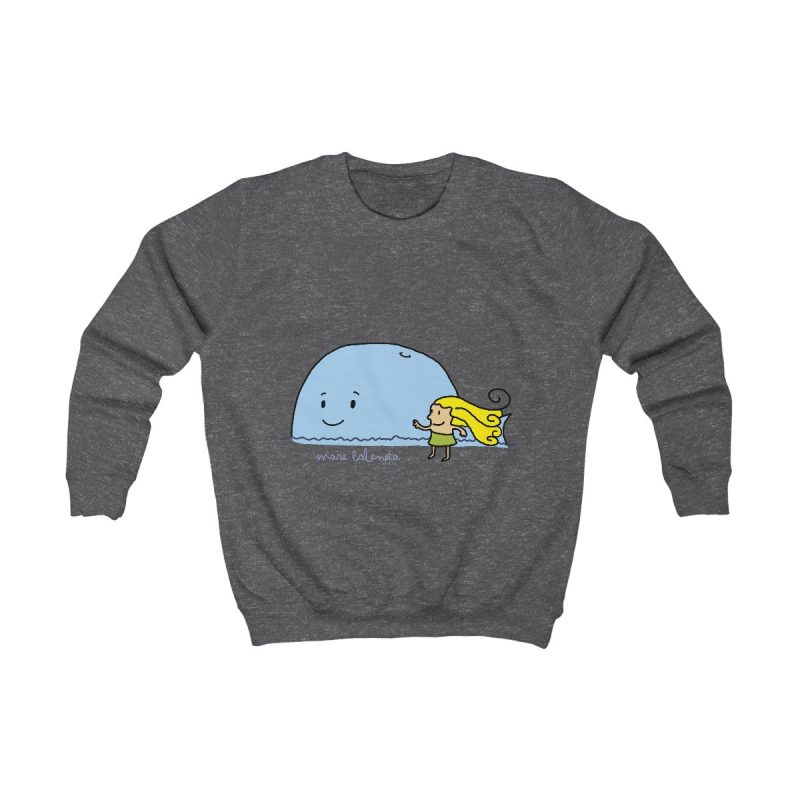 Sudadera infantil - Gris marengo - Camiseta «mare baleneta»