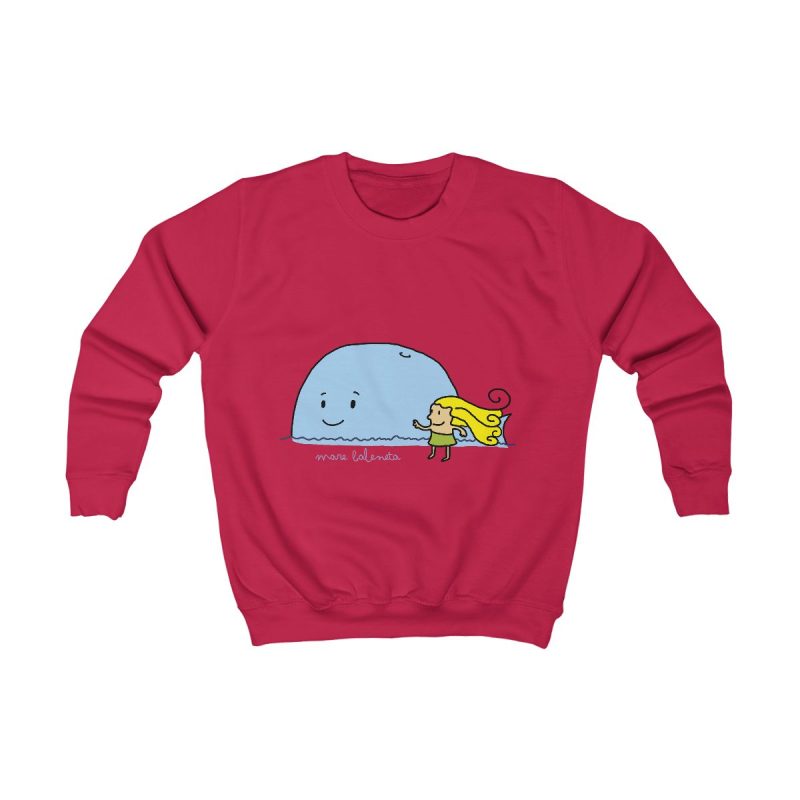 Sudadera infantil - Rojo fuego - Camiseta «mare baleneta»