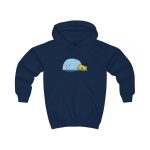 Sudadera con capucha infantil - Azul marino Oxford - Camiseta «mare baleneta» Sudadera con capucha infantil - Azul marino Oxford - Camiseta «mare baleneta»