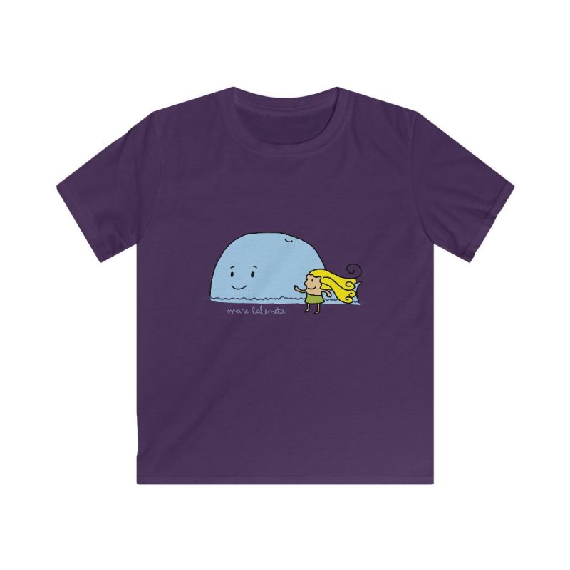 Camiseta infantil Softstyle - Morado - Camiseta «mare baleneta»